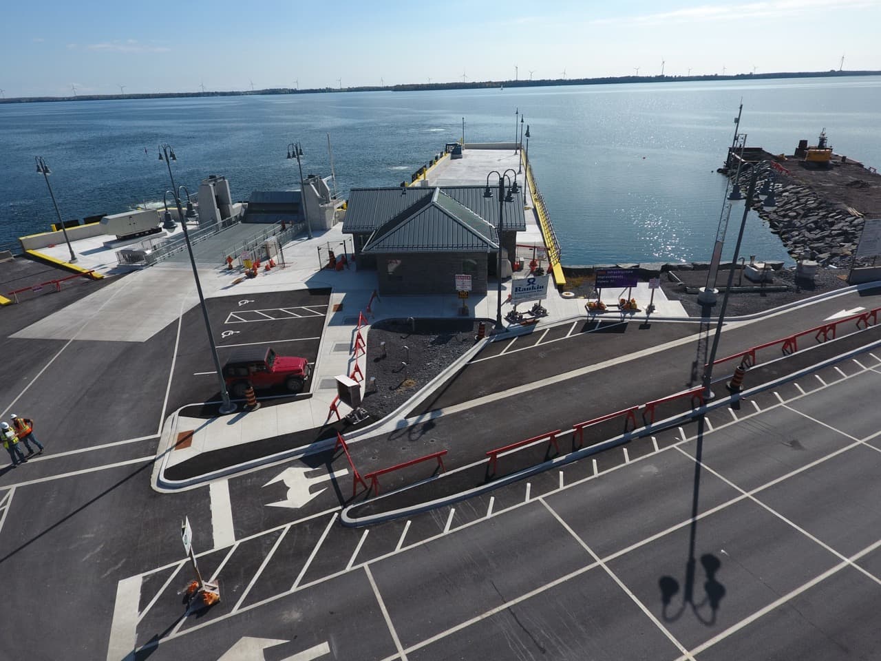 Amherst Island Ferry Docks in Millhaven and Stella, Ontario